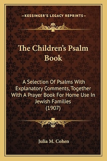 Couverture_The Children's Psalm Book