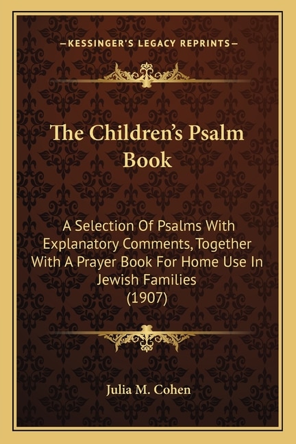 Couverture_The Children's Psalm Book