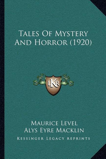 Front cover_Tales Of Mystery And Horror (1920)