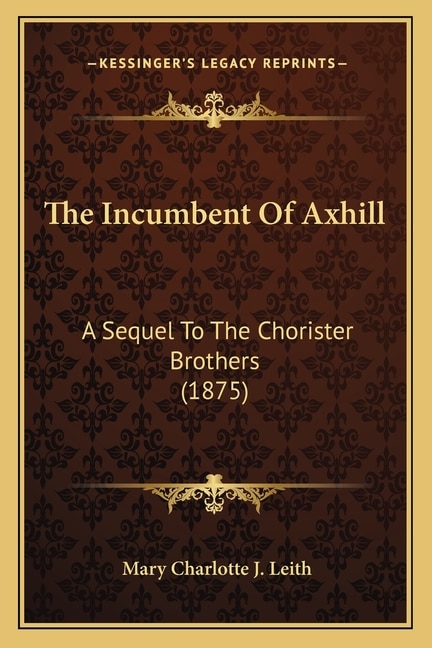 Front cover_The Incumbent Of Axhill