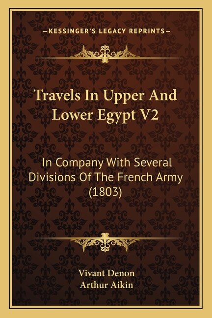 Front cover_Travels In Upper And Lower Egypt V2