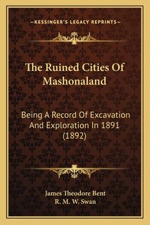 Couverture_The Ruined Cities Of Mashonaland