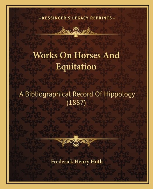 Front cover_Works On Horses And Equitation
