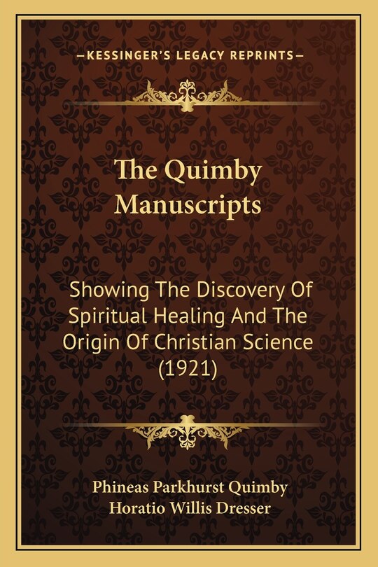 Couverture_The Quimby Manuscripts