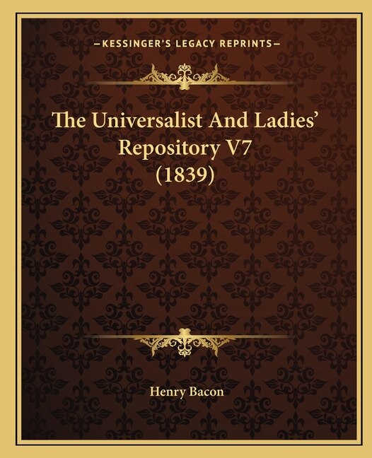 Front cover_The Universalist And Ladies' Repository V7 (1839)