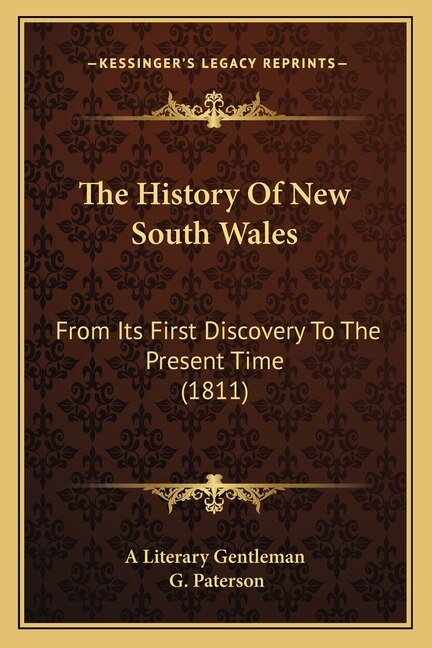 Front cover_The History Of New South Wales