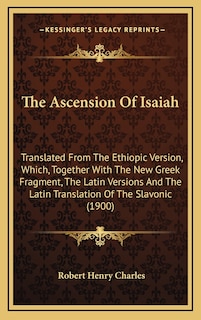 Front cover_The Ascension Of Isaiah