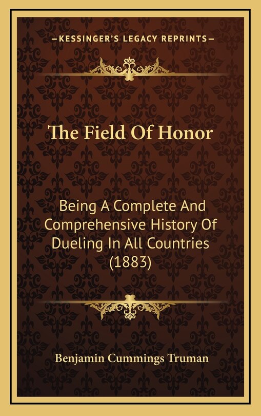 Couverture_The Field Of Honor