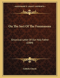 Front cover_On The Sect Of The Freemasons