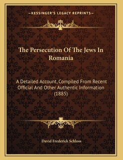 Front cover_The Persecution Of The Jews In Romania