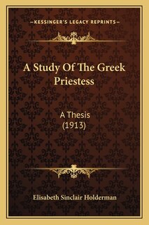 Couverture_A Study Of The Greek Priestess
