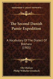 Front cover_The Second Danish Pamir Expedition