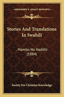 Front cover_Stories And Translations In Swahili