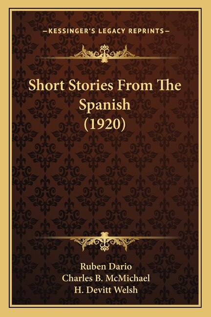 Couverture_Short Stories From The Spanish (1920)