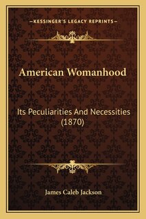 Front cover_American Womanhood