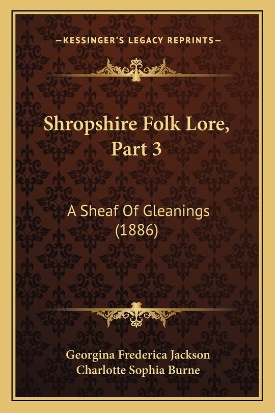 Front cover_Shropshire Folk Lore, Part 3