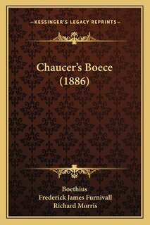 Front cover_Chaucer's Boece (1886)