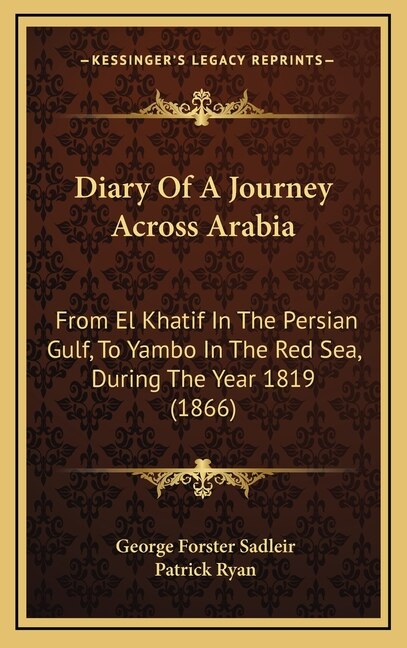 Couverture_Diary Of A Journey Across Arabia