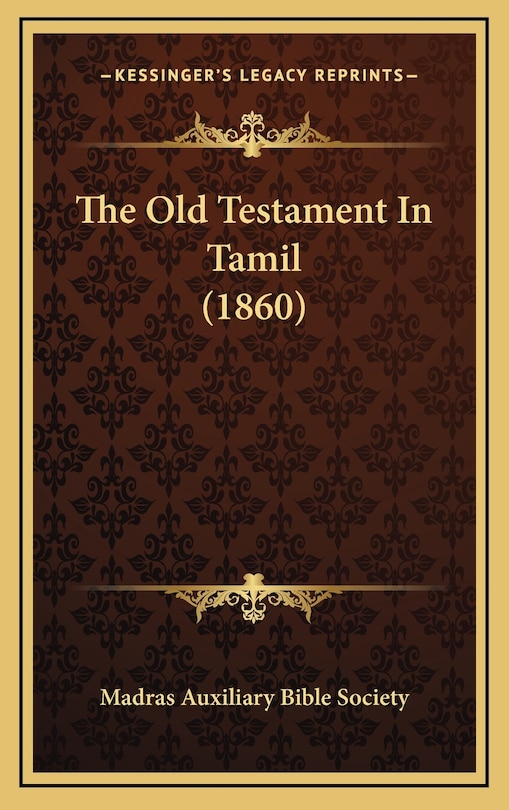 Front cover_The Old Testament In Tamil (1860)