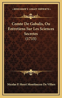Front cover_Comte De Gabalis, Ou Entretiens Sur Les Sciences Secretes (1715)