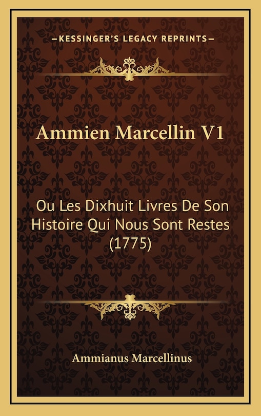 Front cover_Ammien Marcellin V1