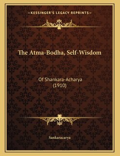 Couverture_The Atma-Bodha, Self-Wisdom