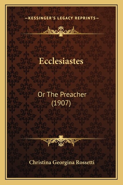 Front cover_Ecclesiastes