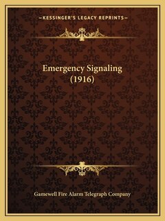 Front cover_Emergency Signaling (1916)