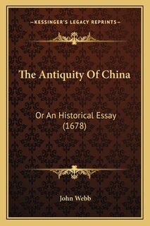 Front cover_The Antiquity Of China
