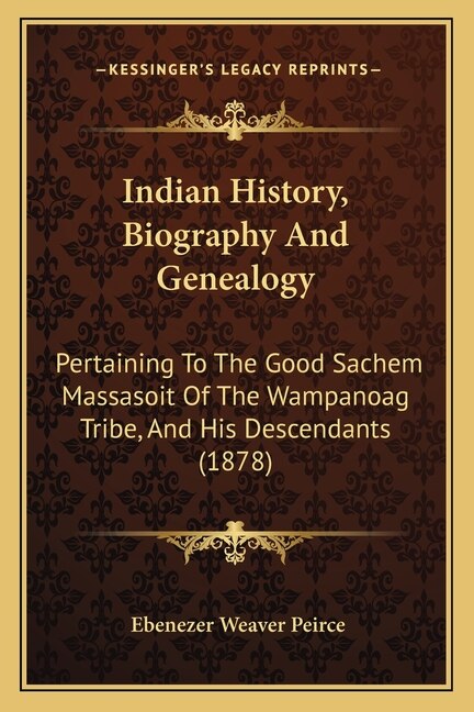 Front cover_Indian History, Biography And Genealogy