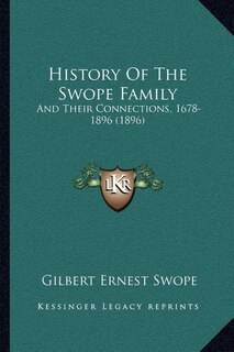 Front cover_History Of The Swope Family