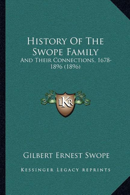 Front cover_History Of The Swope Family