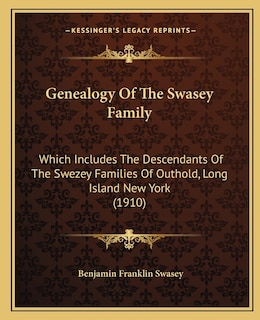 Front cover_Genealogy Of The Swasey Family