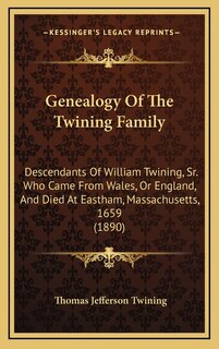 Front cover_Genealogy Of The Twining Family