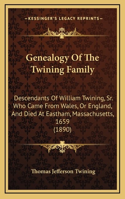 Front cover_Genealogy Of The Twining Family