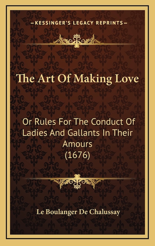 Front cover_The Art Of Making Love