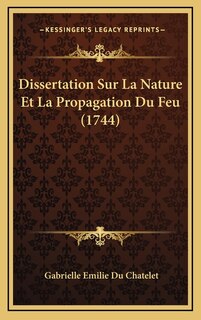 Front cover_Dissertation Sur La Nature Et La Propagation Du Feu (1744)
