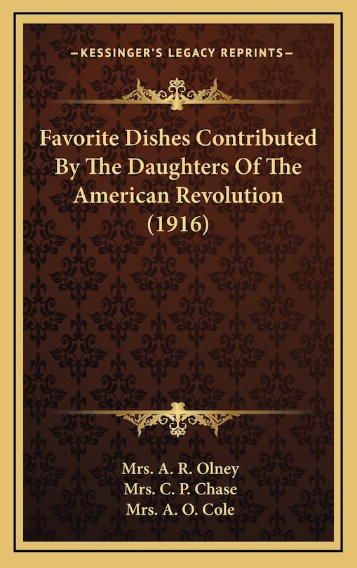 Couverture_Favorite Dishes Contributed By The Daughters Of The American Revolution (1916)