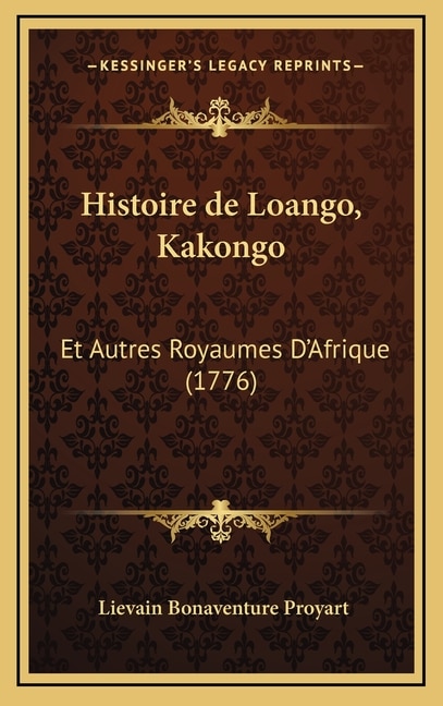 Front cover_Histoire de Loango, Kakongo