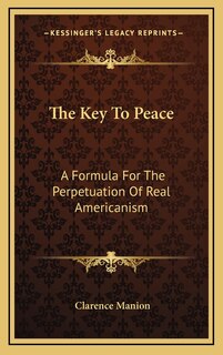 Front cover_The Key To Peace