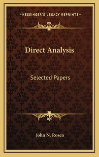 Front cover_Direct Analysis