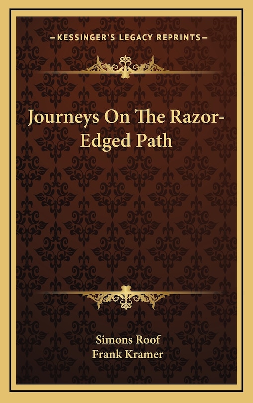 Front cover_Journeys On The Razor-Edged Path