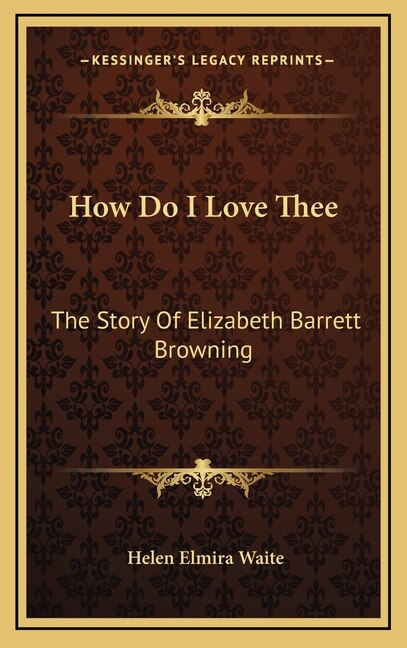 Front cover_How Do I Love Thee