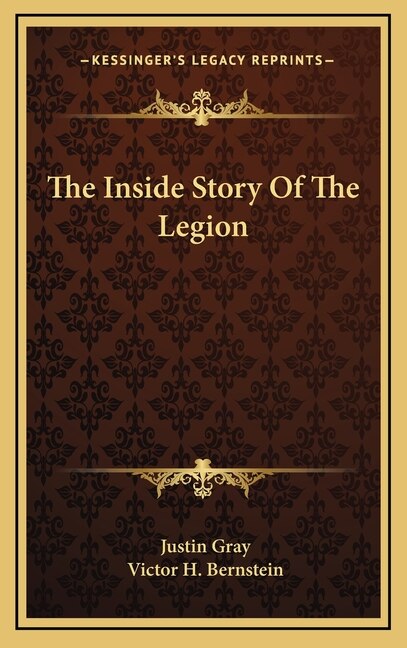 Front cover_The Inside Story Of The Legion