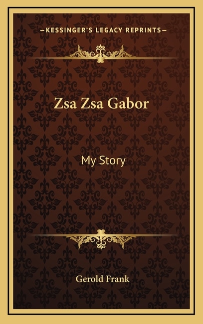 Front cover_Zsa Zsa Gabor