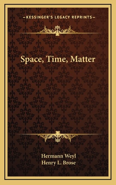 Front cover_Space, Time, Matter