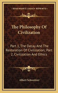 Front cover_The Philosophy Of Civilization
