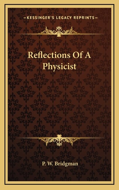 Couverture_Reflections Of A Physicist