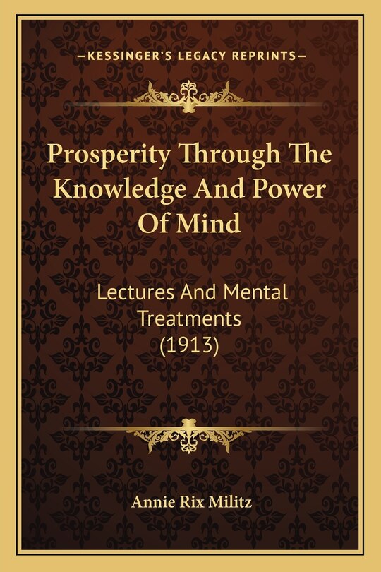 Front cover_Prosperity Through The Knowledge And Power Of Mind