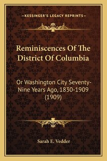 Front cover_Reminiscences Of The District Of Columbia